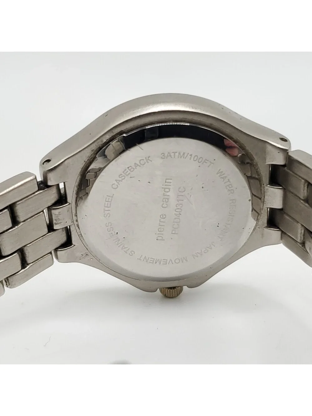 Pierre Cardin Diamond Watch Women 28mm Two-Tone New Battery